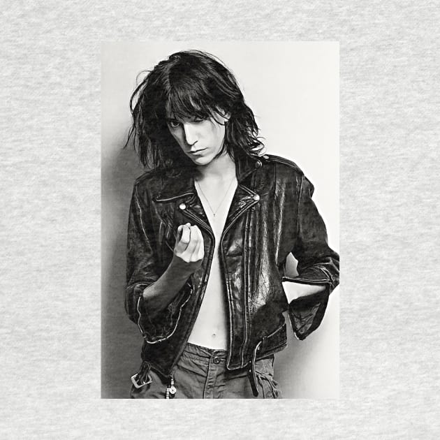 Patti Art Print Singer Songwriter Poet Author Punk Rock by ZiggyPrint